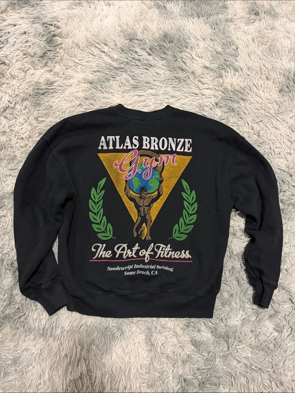 Hollister Crewneck Boxy Fit Adult XS Black
